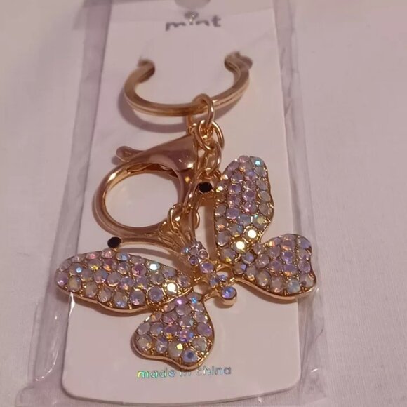 Jewelry Lot 6 Pieces (2) Necklace Bangle Bracelets Watch Keychain Earrings - Picture 5 of 7